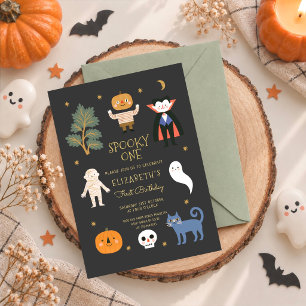 Gruseliger Erster Geburtstag Halloween-Party Einladung