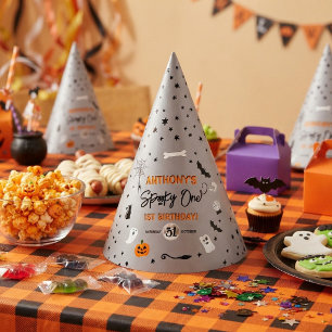 Gruseliger Erster! Halloween 1. Geburtstagsfeier Partyhütchen