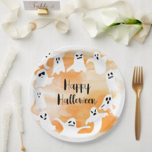 Gruseliger Erster Halloween-Geburtstagsfeier Pappteller