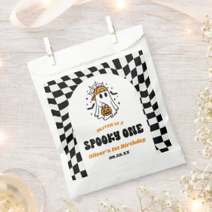 Gruseliger Erster Halloween-Retro-Geburtstag zum 1 Geschenktütchen