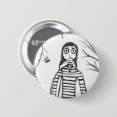 gruseliger Fall Button (Vorne & Hinten)