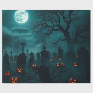 Gruseliger Friedhof Halloween-Geschenkverpackung – Geschenkpapier