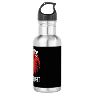 Gruseliger Friedhof Vektor Halloween Nacht Edelstahlflasche