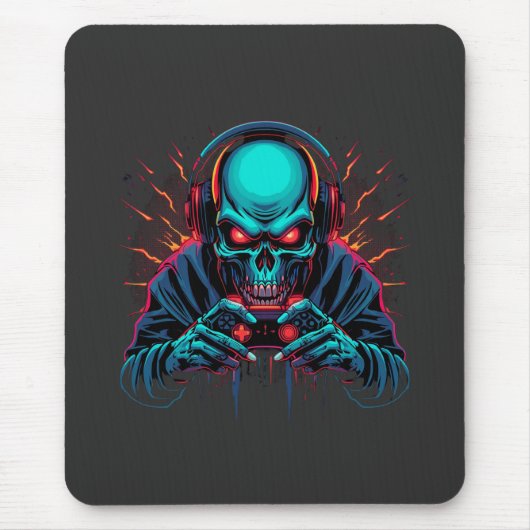 Gruseliger Gamer-Modus Aktiv Erstaunlich Mousepad (Vorne)