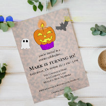 Gruseliger Geburtstagscupcake Halloween