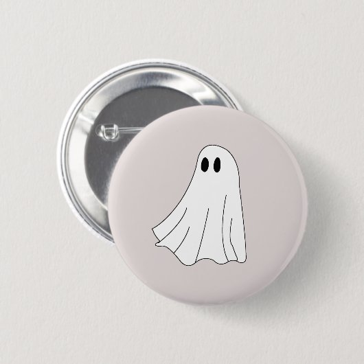 Gruseliger Geist Button (Vorne & Hinten)