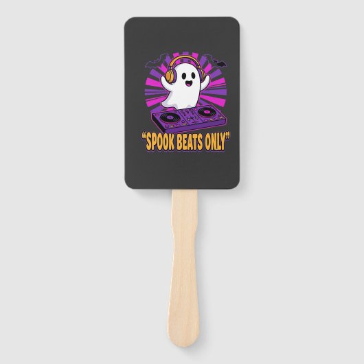 Gruseliger Geist DJ Halloween-Beats-Design_1 Fächer (Vorderseite)