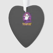 Gruseliger Geist DJ Halloween Beats Design_1 Ornament (Vorderseite)