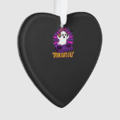 Gruseliger Geist DJ Halloween Beats Design_1 Ornament (Vorderseite)