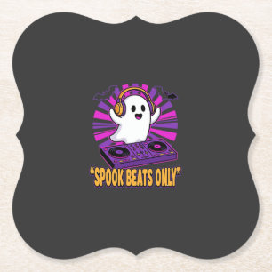 Gruseliger Geist DJ Halloween-Beats-Design_1 Untersetzer