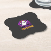 Gruseliger Geist DJ Halloween Beats Design_1 Untersetzer (angewinkelt)