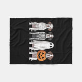 Gruseliger Geist Englischer Pointer Kürbis Hallowe Fleecedecke (Vorderseite (Horizontal))