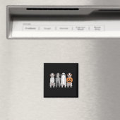 Gruseliger Geist Englischer Pointer Kürbis Hallowe Magnet (In Situ (Geschirrspüler))