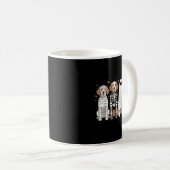 Gruseliger Geist Englischer Setter Kürbis Hallowee Kaffeetasse (VorderseiteRechts)