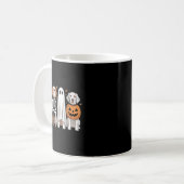 Gruseliger Geist Englischer Setter Kürbis Hallowee Kaffeetasse (Vorderseite Links)