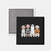 Gruseliger Geist Englischer Setter Kürbis Hallowee Magnet (Vorderseite/Rückseite)