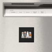 Gruseliger Geist Englischer Setter Kürbis Hallowee Magnet (In Situ (Geschirrspüler))