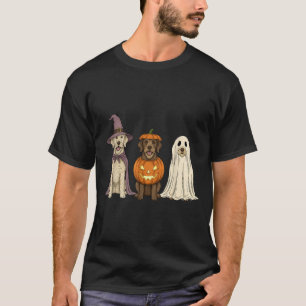 Gruseliger Geist Italienischer Spinone Kürbis Hall T-Shirt