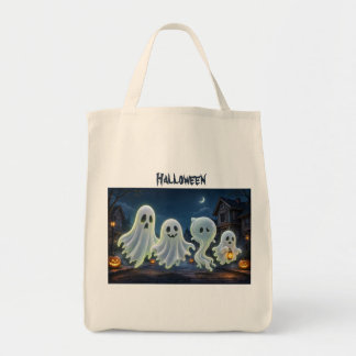 Gruseliger Geist-Kürbis-Halloween-Tasche Tragetasche