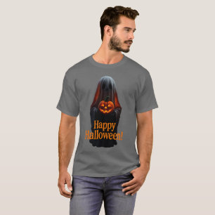 Gruseliger Geist mit Kürbis – Frohes Halloween T-Shirt