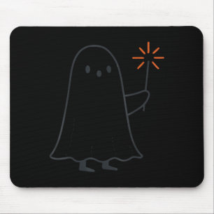 Gruseliger Geist mit Sparkler Halloween-Kostüm Mousepad
