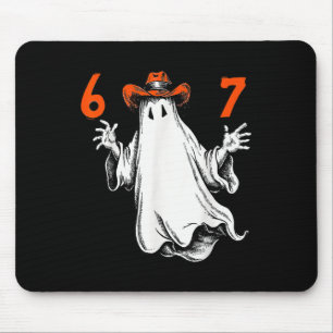 Gruseliger Geist Nummer 67 Halloween Verhexte Sech Mousepad