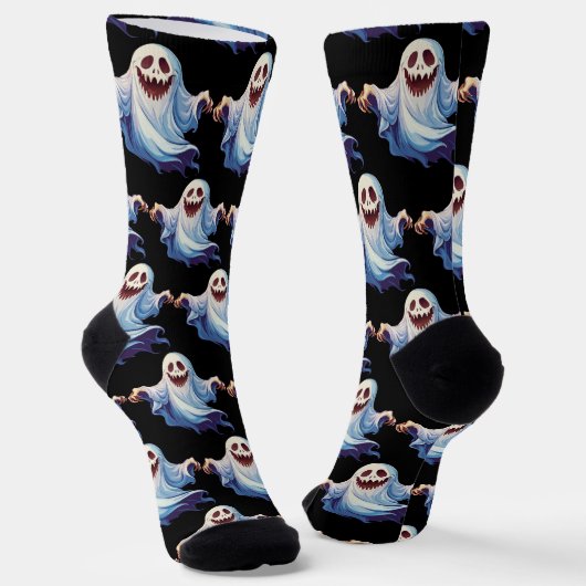 Gruseliger Geist Socken (Gewinkelt)