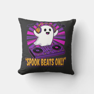 Gruseliger Geister-DJ-Halloween-Beats-Design_1 Kissen