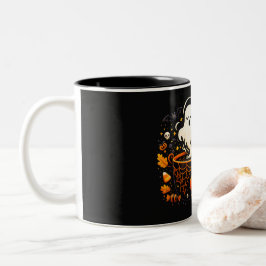 Gruseliger Geister-Kaffeebecher – Halloween-Trinkg Zweifarbige Tasse