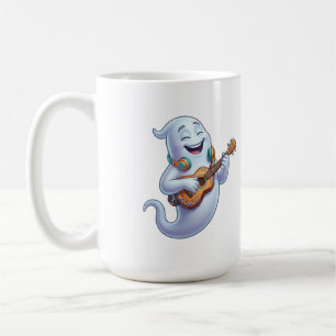 Gruseliger Geister-Musiker Halloween-Musik-Kunst Kaffeetasse