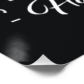 Gruseliger glücklicher Osterhase Schädel gothische Poster (Ecke)