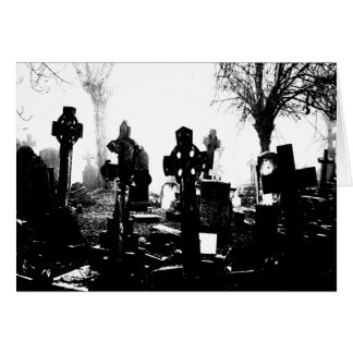 Gruseliger gotischer Friedhof