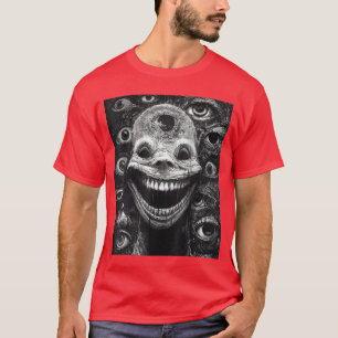 Gruseliger gotischer Grinsen des Abgrunds Horror A T-Shirt