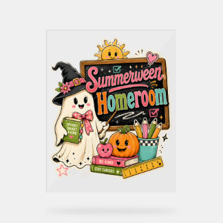Gruseliger Grafikdesign zum Halloween-Tag der Rück Acrylschild