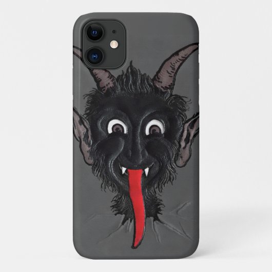 Gruseliger grauer Teufel Case-Mate iPhone Hülle (Rückseite)
