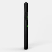 Gruseliger grüner Neonartschädel Case-Mate iPhone Hülle (Hinten/Rechts)