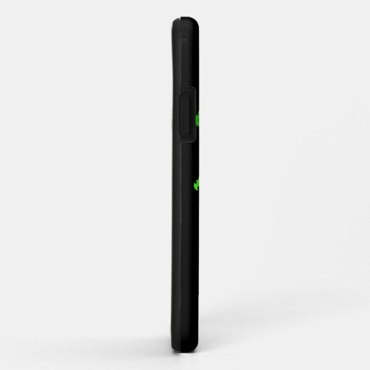 Gruseliger grüner Neonartschädel Case-Mate iPhone Hülle (Hinten/Rechts)