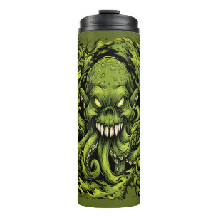 Gruseliger grüner Tentakel-Monster-Thermal-Tumbler Thermosbecher