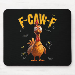 Gruseliger Hahn F-kräh-f Geist Mousepad