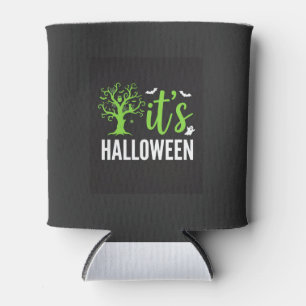 Gruseliger Halloween-Baum-Fledermäuse-Vektordesign Dosenkühler