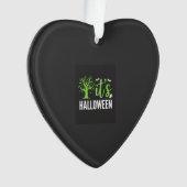 Gruseliger Halloween-Baum-Fledermäuse-Vektordesign Ornament (Vorderseite)