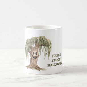 Gruseliger Halloween-Baum Kaffeetasse