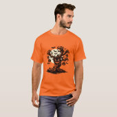 Gruseliger Halloween-Baum-Kürbis T-Shirt (Vorne ganz)