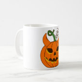 Gruseliger Halloween-Becher – Süße Geist-Kaffeetas Kaffeetasse (Vorderseite Links)