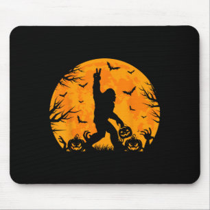 Gruseliger Halloween Bigfoot-Kürbis Lustiger Hallo Mousepad