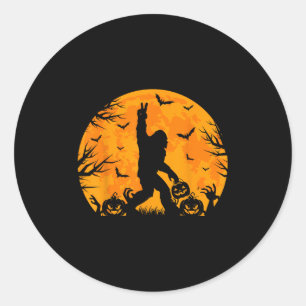 Gruseliger Halloween Bigfoot-Kürbis Lustiger Hallo Runder Aufkleber