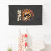 Gruseliger Halloween-Charme-Katze Banner (Insitu)