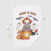 Gruseliger Halloween Clown Golfhandtuch (Insitu)