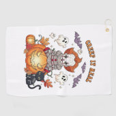Gruseliger Halloween Clown Golfhandtuch (Horizontal)