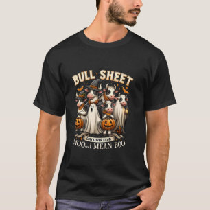 Gruseliger Halloween-Cowboy-Bulle-Blatt-Kuhliebhab T-Shirt